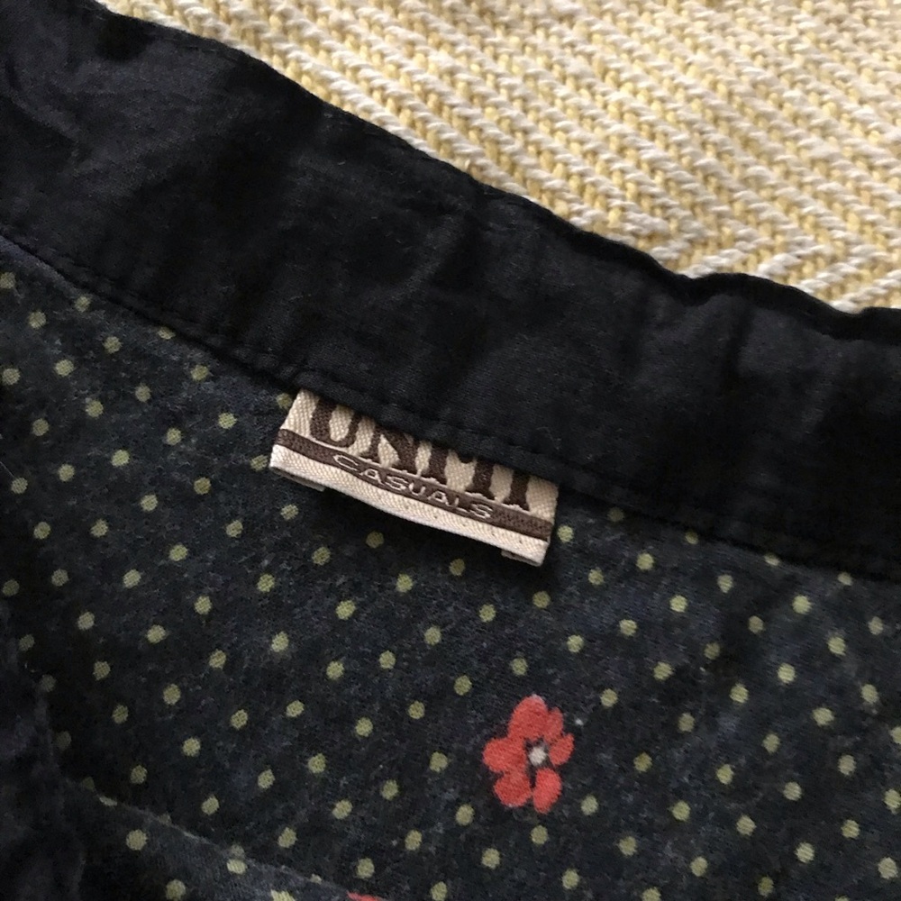 Vintage Black With Folk Pattern Skirt - Picture 6 of 6